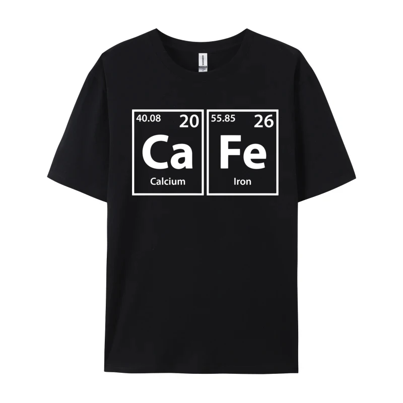 

Chemistry Teacher's Novelty T-Shirt Special Cafe (Ca-Fe) Periodic Elements Printed On T Shirts Tops & Tees Normal Tshirt Graphic