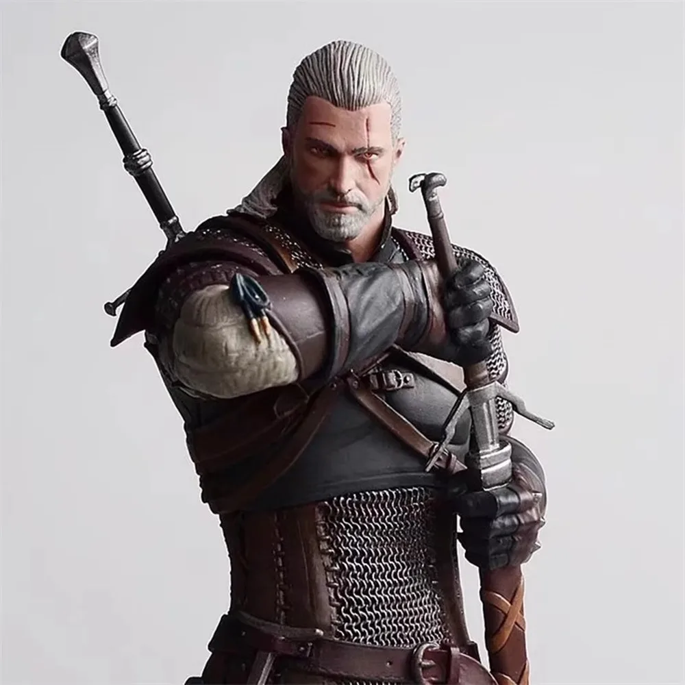 3 Wild Wolf 24CM PVC Hunt Geralt Action Figure Witcher-ed Model Toys Collectible Statue