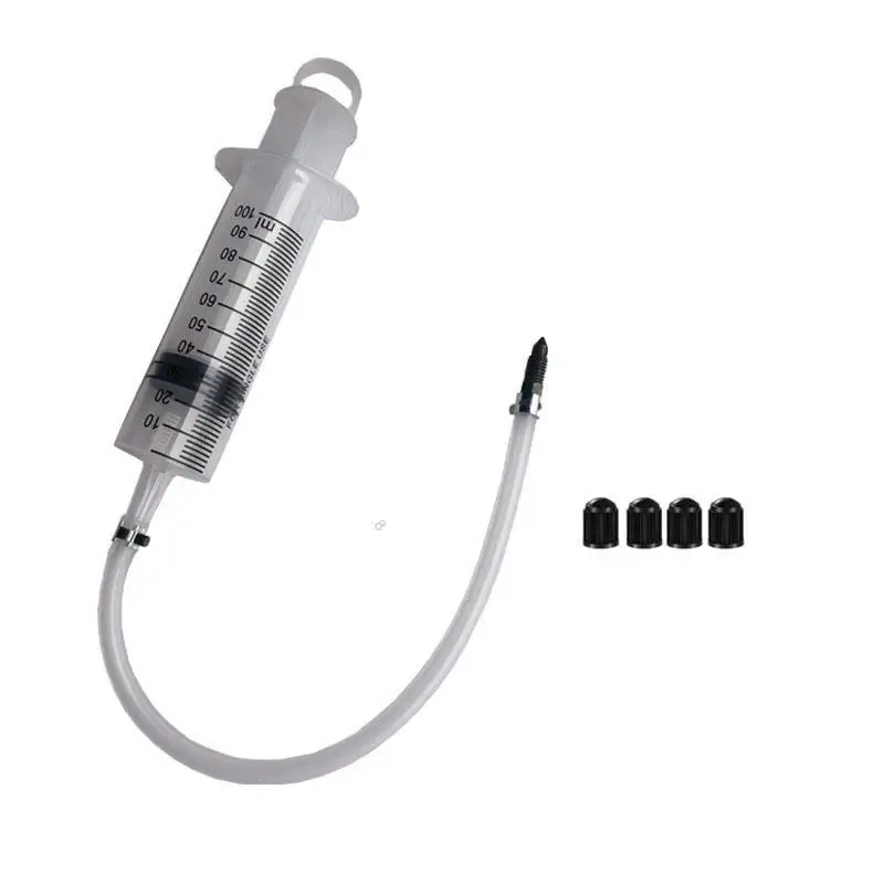 Easy To Carry Universal Motorcycle Brake Bleed Kit Caliper Gas Bleed Syringe with Compact Hose for Motorbike Road Trip Use