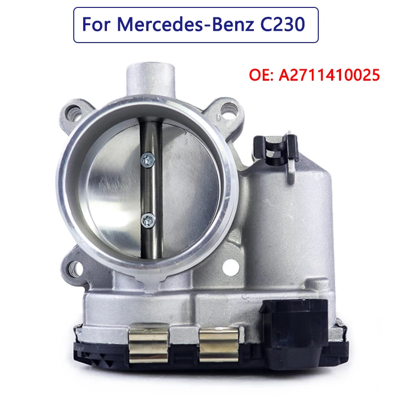 Throttle Body for Mercedes-Benz C230 Kompressor Coupe 1.8L Throttle Valve 0280750076 0280750720 A2711410025 7519243 Brand New