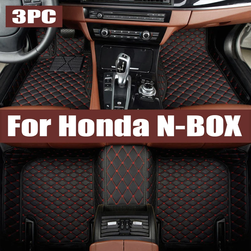 

For Honda N-BOX JF3 RHD 2017-2023 Auto Car Floor Mats All-Weather TPE Foot Mat Odorless Pad Waterproof Tray Interior trunk mat