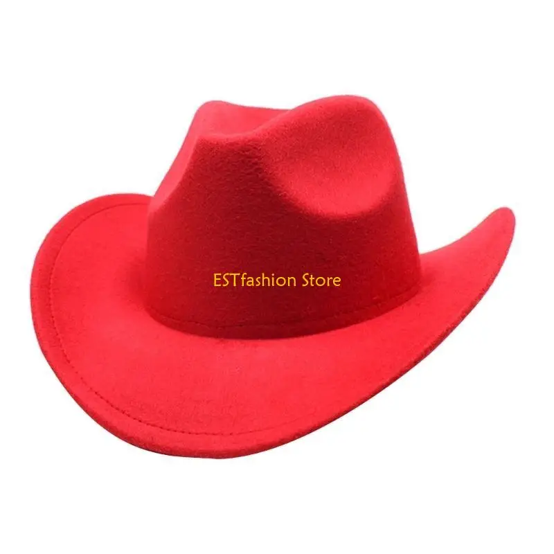

Y5GC Vacation Cowboy Hat Casual Disco Hat for Male Female Comedian Actor