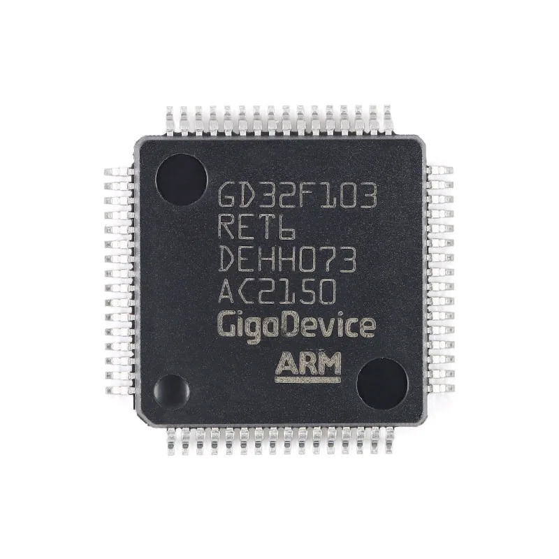 Original Authentic GD32F103RET6 LQFP-64 Cortex-M3 32-bit 108MHz 512K Flash MCU IC for Hardware Designer BOM Buyer Industrial Dev