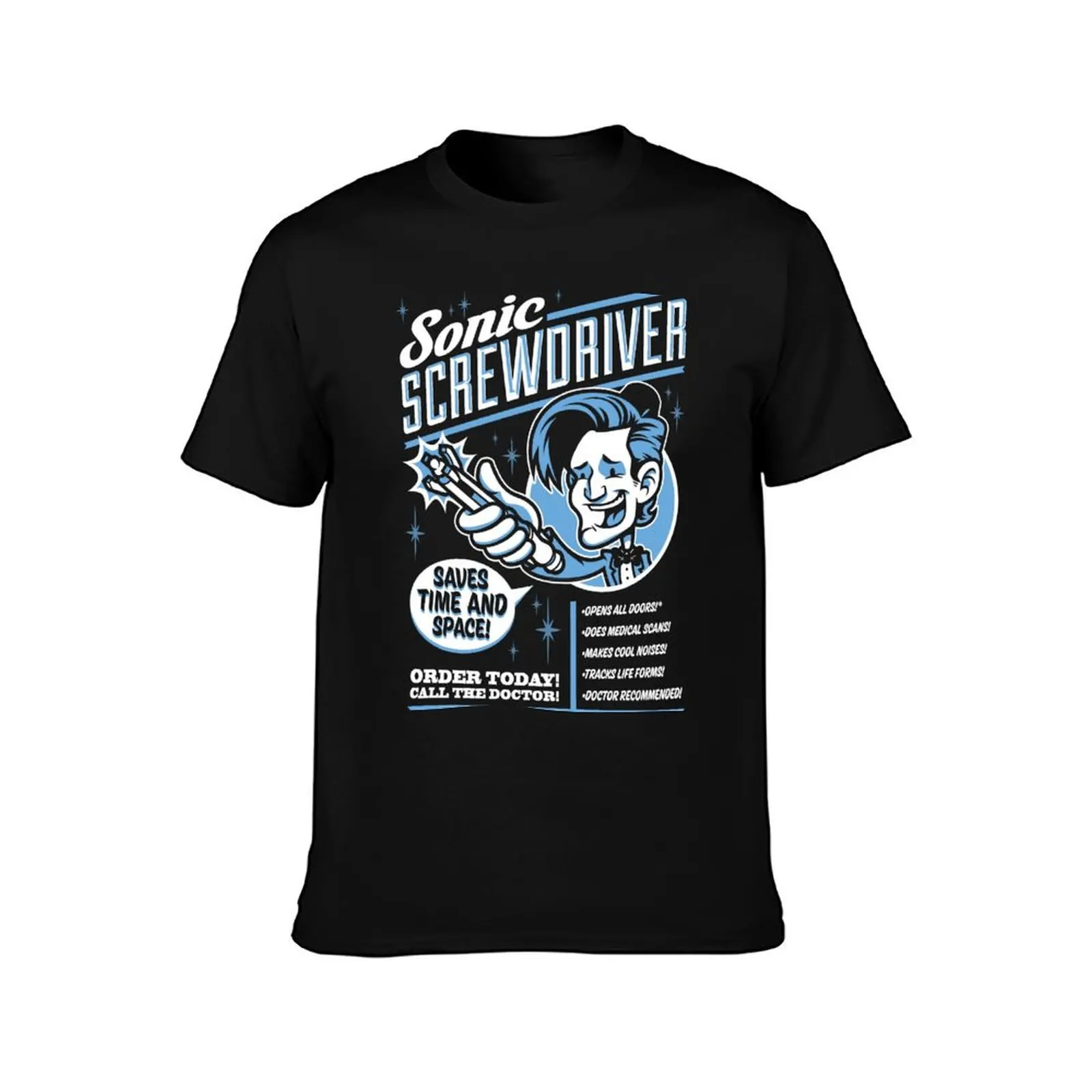 Sonic Screwdriver Ad T-Shirt UV Protection Outdoor Tee Shirt T-Shirt