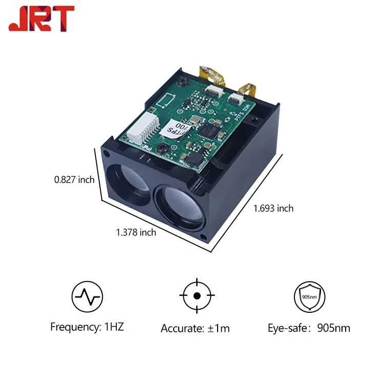 Outdoor Laser Measurement Sensor 500meter 10HZ Distance Sensor 3.3v TTL Ultra Light Laser Range Finder Module