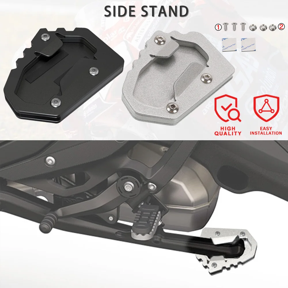

Motorcycle Foot Side Stand Enlarge Kickstand Extension Pad Shelf For BMW R1300GS R 1300 GS 1300GS Adventure ADV 2023 2024 2025