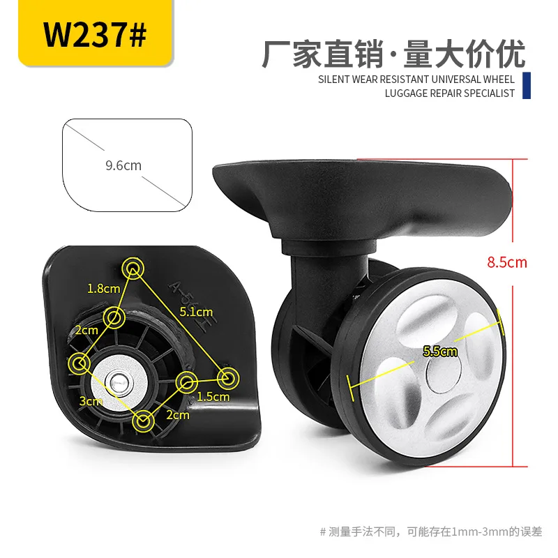 Luggage Accessories Wheels Trolley Case Suitcase Universal Wheels Bag Casters Luggage Disassembly Wheels Repair Parts