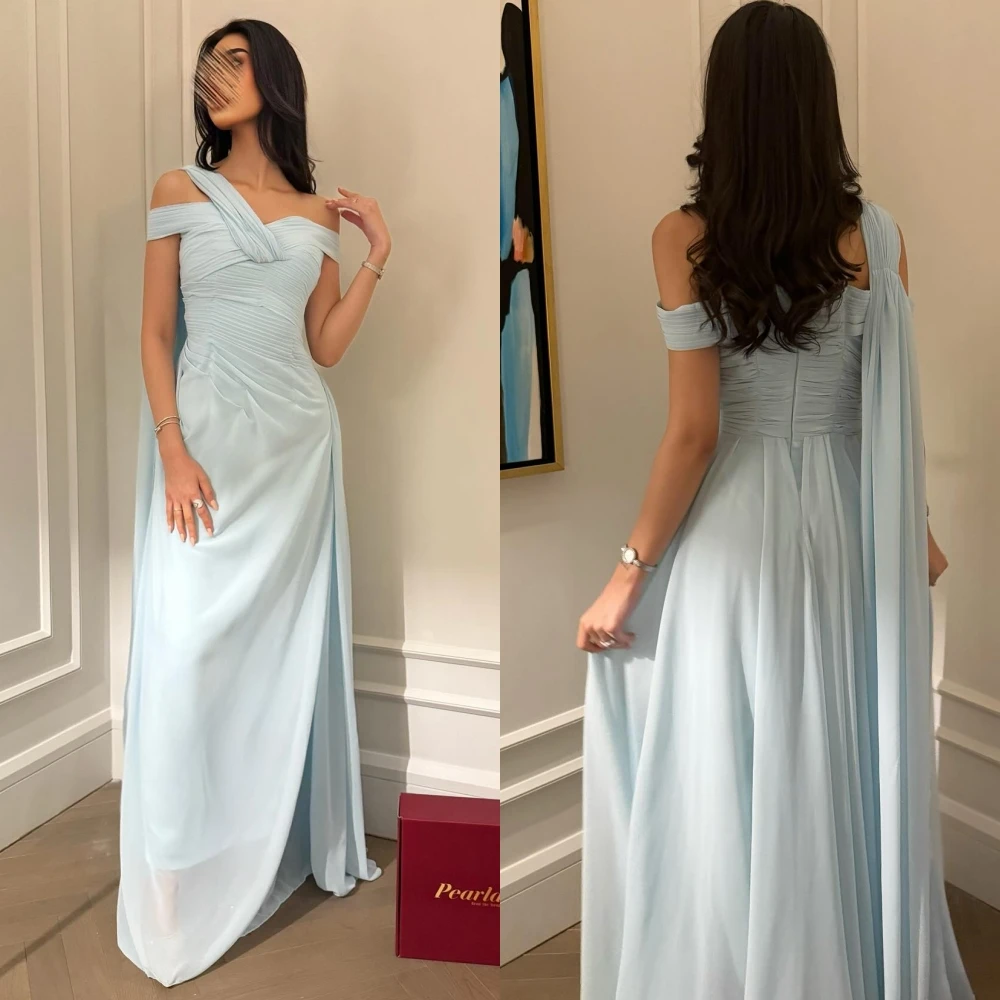 تخصيص مستقيم قارب الرقبة كاب كم فستان سهرة رسمي أنيق دقيق مخصص مناسبة فساتين الموضة فستان الحفلات الحديثة