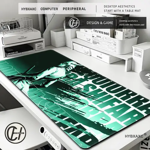 Alfombrilla de ratón grande para juegos, alfombrilla de escritorio de oficina HD de Anime japonés Bleach, alfombrilla de ratón de goma para juego de teclado Ulquiorra Cifer, alfombra antideslizante