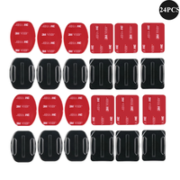 Curved Flat Adhesive Mounts Sticker Mount for GoPro Go Pro Hero 12 11 10 9 8 Xiaomi Yi 4K SJCAM Helmet Action Camera Accessories