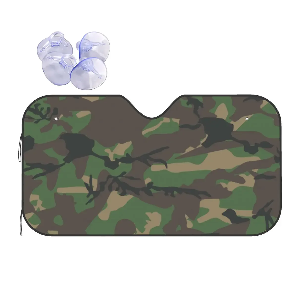 Jungle Camouflage Novelty Windshield Sunshade 76x140cm Army Military Camo Aluminium Foil Sunshade Visor Blinds