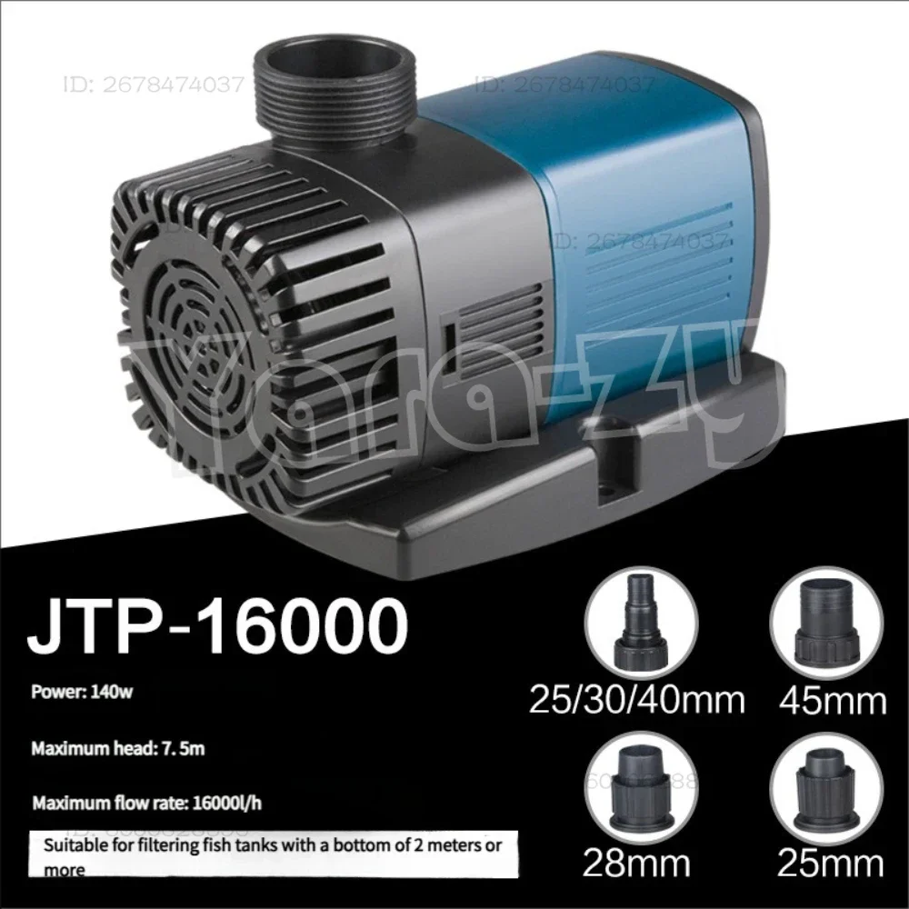 JTP-16000 Submersible Pump for Aquarium Fish Tank Water Feature Rockery Fish Tank Hydroponic Pond Filter 16000L/h