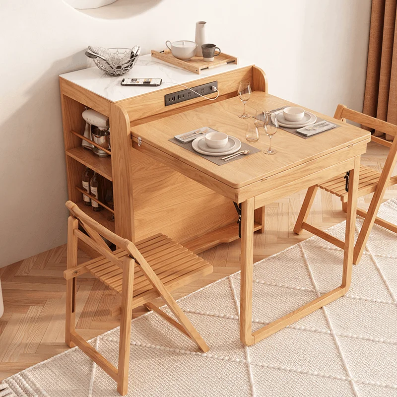 

For Home Kitchen Wooden Dining Table Set Slate Island Extendable Dining Table Combination Modern Folding Dining Tables