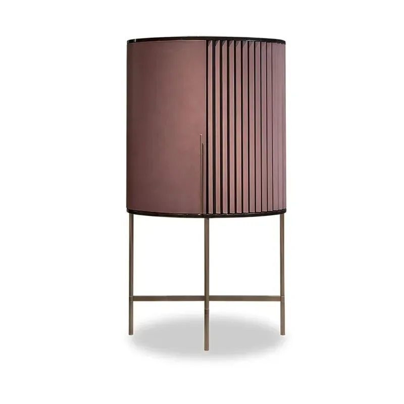 custom luxury stainless steel storage wooden wine cabinet