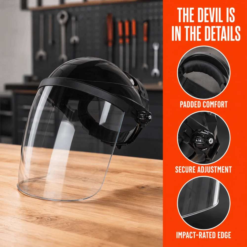 Face Protector Welding Protective Mask Adjustable Heat Resistant Welding Helmet Splash-proof Full Face Visor Welder Mask
