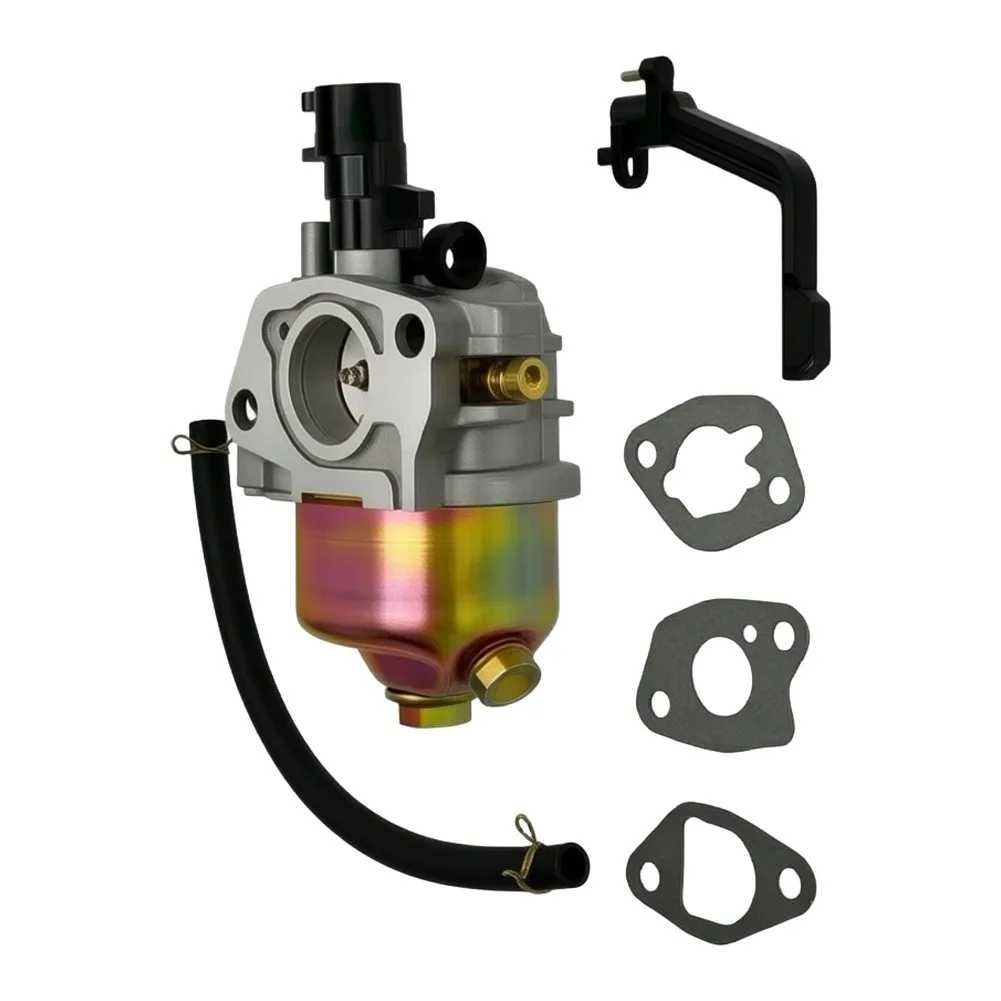 Carburetor Assembly with Insulation Plate for 170F and 168F Generator Engines Including Gasket Set for Secure Fit