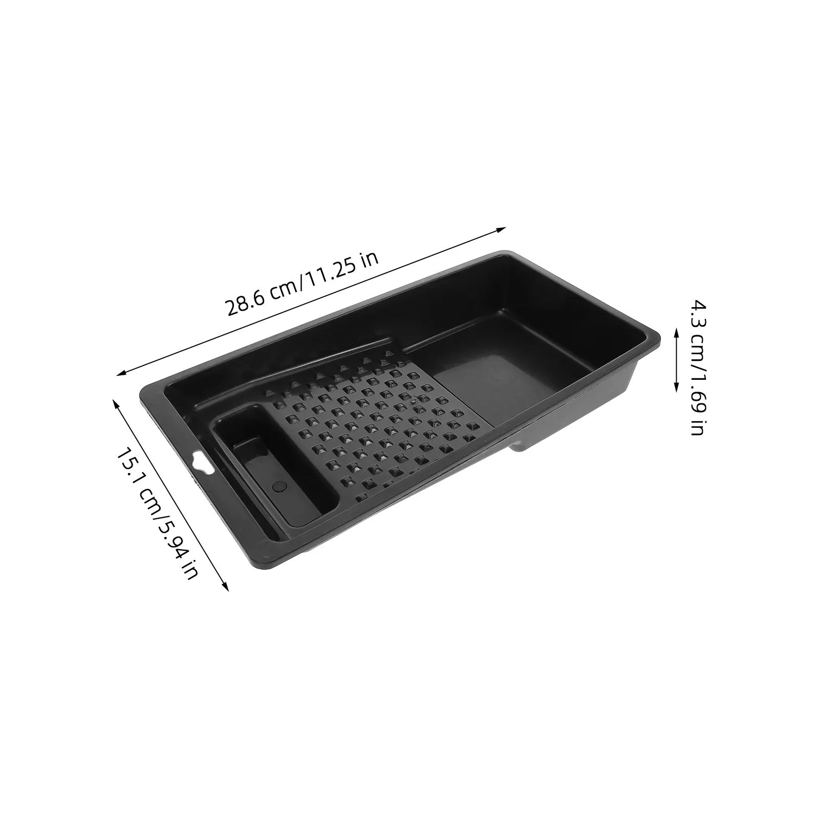 Paint Tray Plastic Large Capacity Smooth Edges Paint Roller Tray for Painting and Coating Plastic Paints Holder Trays