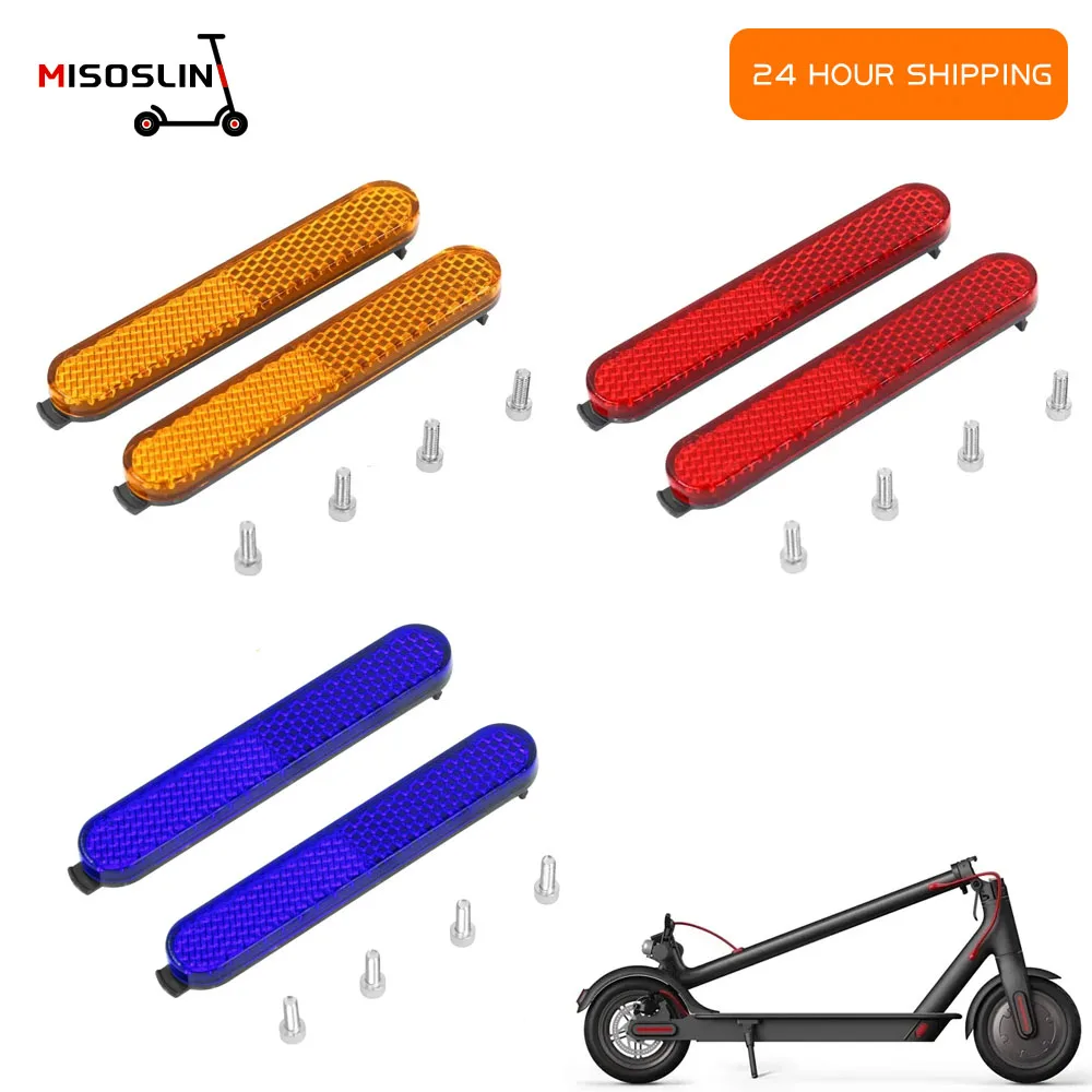 Electric Scooter Wheel Protection Case Decorative Reflective Shell For Xiaomi Pro2 1S M365 Mi3 Rear Fork Cover Reflector Strip