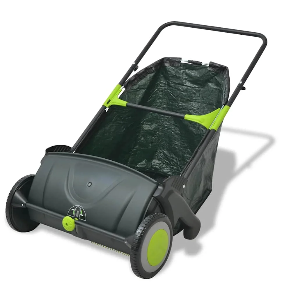 103 L Grass Yard Sweeper Leaf Sweeper Lawn Collector Grass Collector Lawn Vacuum Push Sweeper