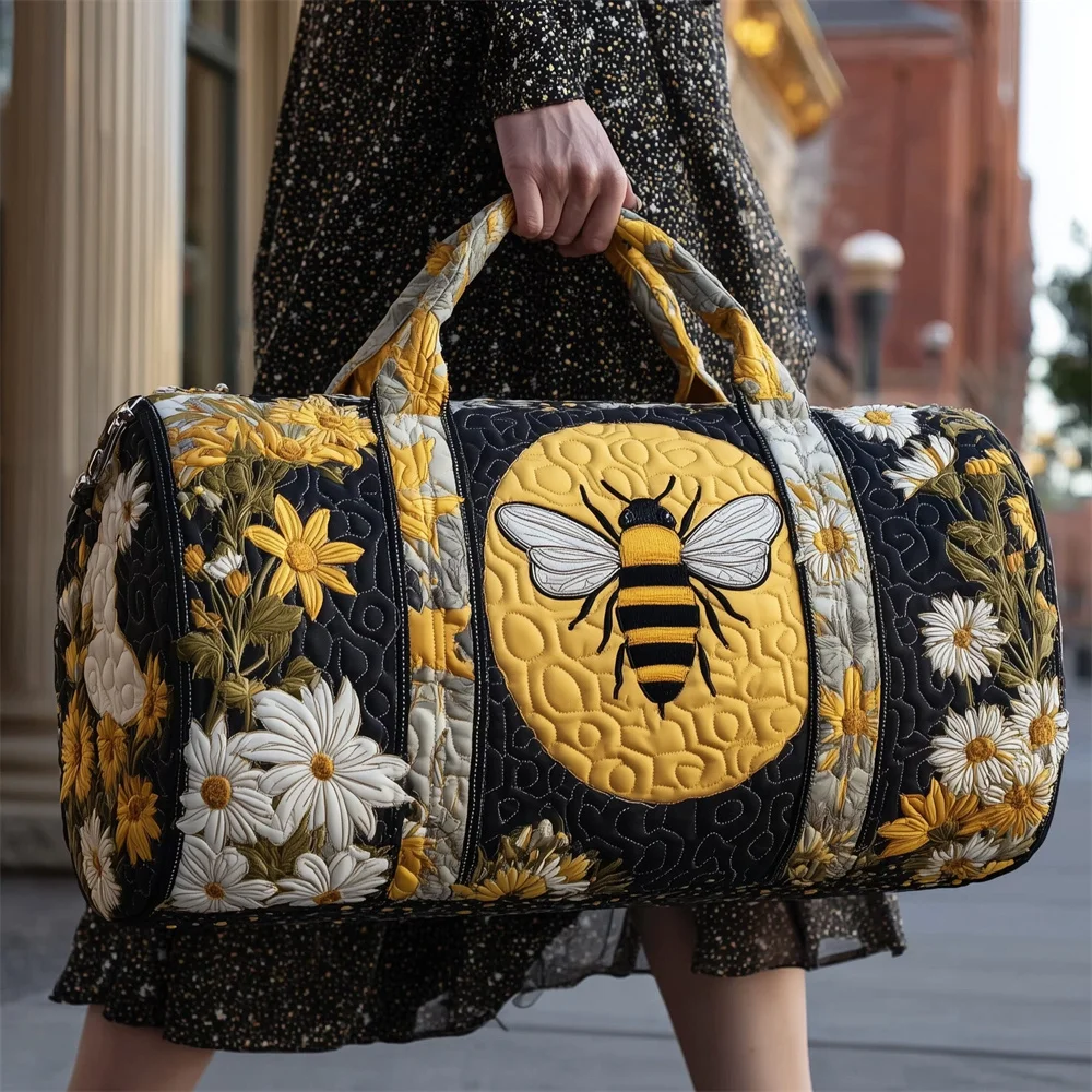 

New Non Embroidered Quilted Craft Travel Handbag, Women's Leisure Shopping Handbag