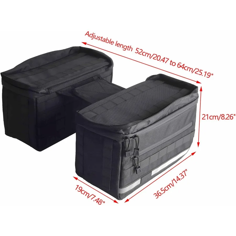 حقيبة تخزين أمتعة السرج العالمية لجولة الدراجات النارية وركوب الدراجات اليومية تناسب هارلي سوفتيل داينا ستريت بوب وايد #4