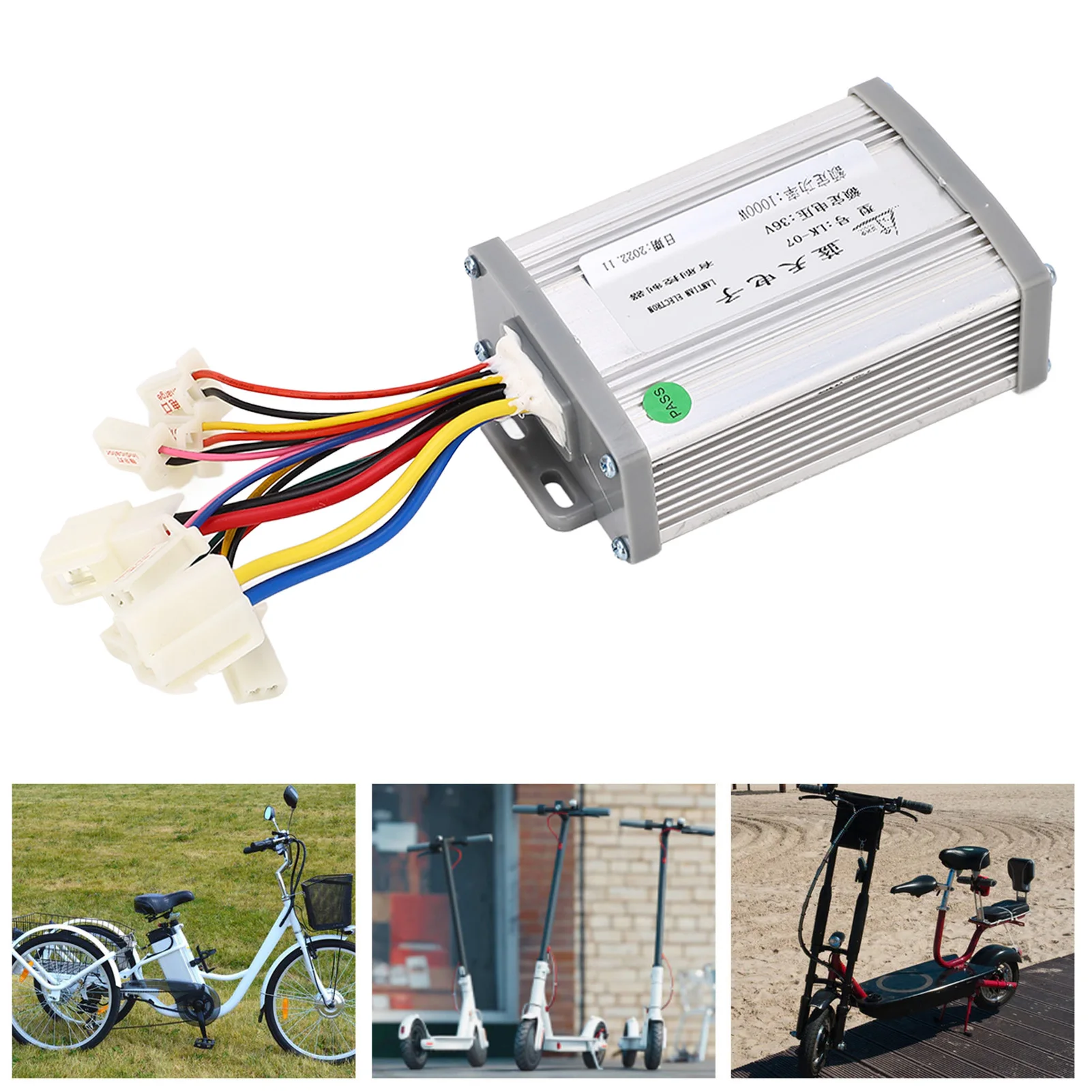 Electric Bicycle Brushed Controller Kit Sensitive Control 1000W 36V Motor Controller Throttle Foot Pedal Kit for Tricycles