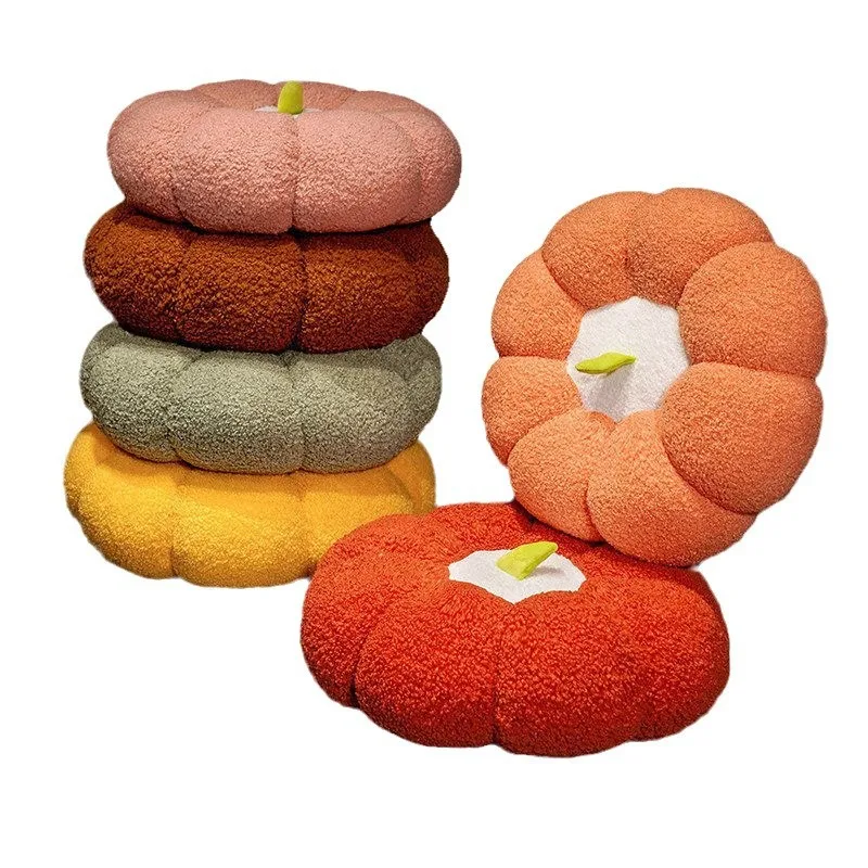 

Pumpkin futon seat cushion cute creative round bedroom floor cushion thickened fruit home bay window cushion