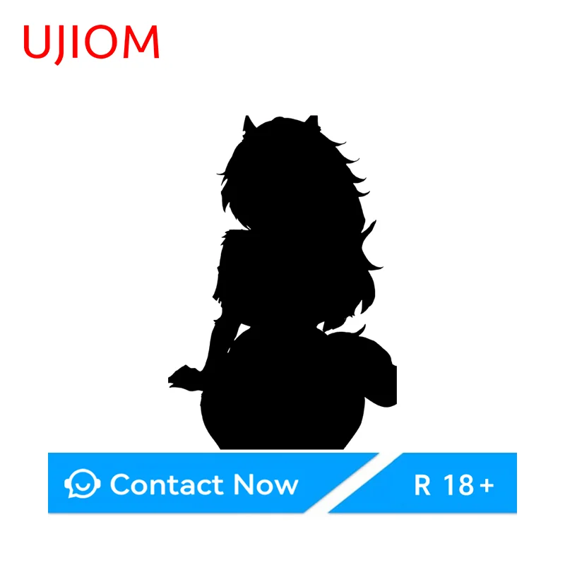 UJIOM Loona Wolf Ears Wall Sticker Game Room Wardrobe Waterproof Decal Occlusion Scratch Room Decoration Accessories Wallpapers