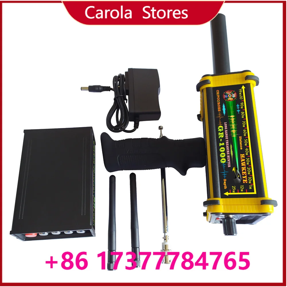 GR-1000 Underground Metal Detector GR 1000 Gold Silver Gem Diamond Copper Treasure Detector Detector 50 meters depth