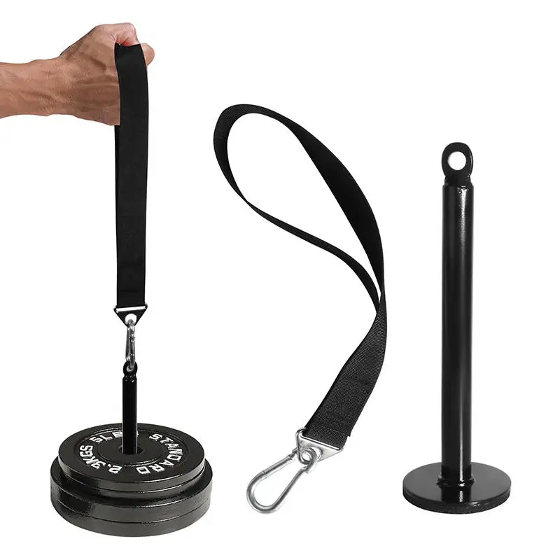 Fitness Arm Wrestling Training Strap Belt Handle Forearm Exerciser Strengthener Power Trainer For Cable Machine And Free Weight