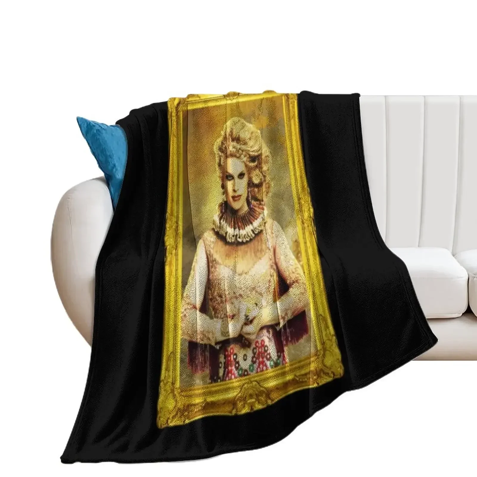 Rupaul T-ShirtQueen Katya Throw Blanket Softest valentine gift ideas Designers Blankets