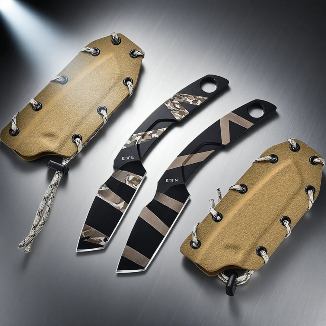 

NK3-Extrema one-piece formed knife, a high-hardness straight knife made of N690 steel, is an emergency field tool