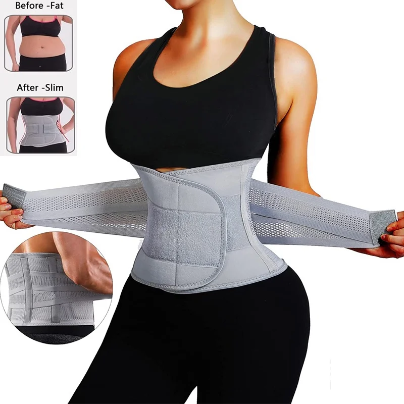 Waist Trainer Body Shaper Back Support Belt for Women and Men Slimming Tummy Control Strap Double Compression Corset