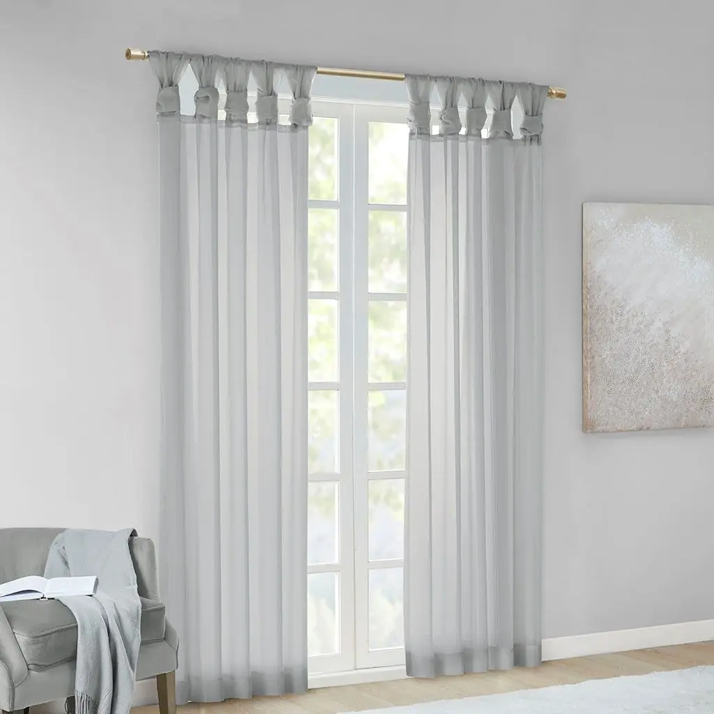

Twist Tab Voile Sheer Window Pair