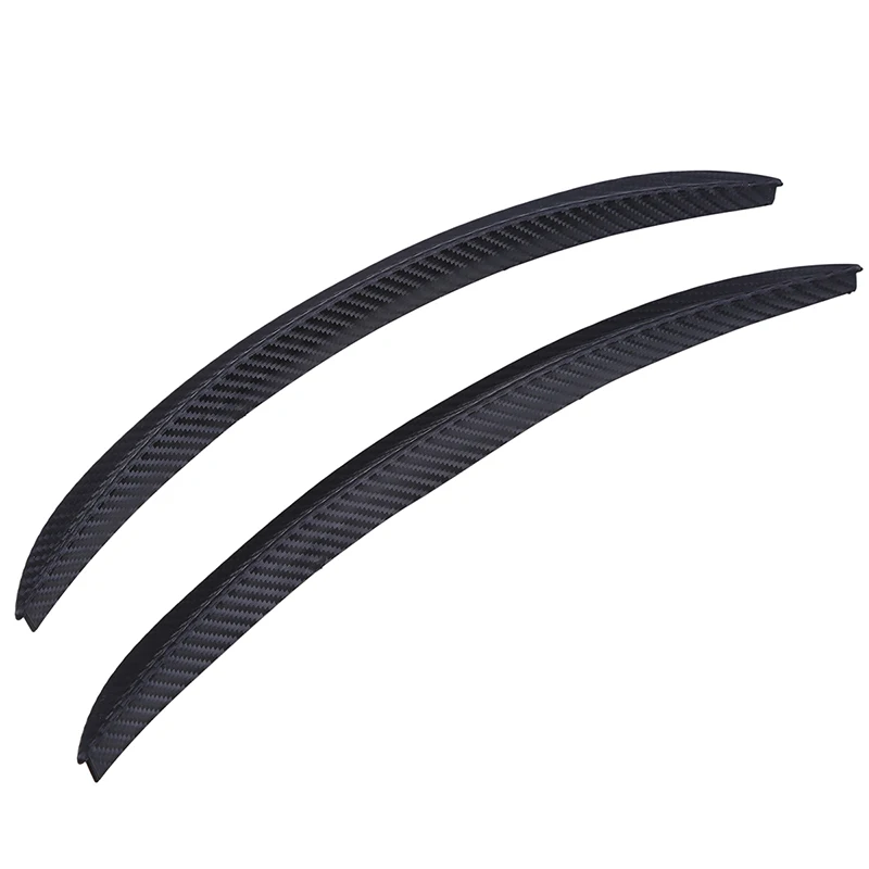 Guardabarros de labio de rueda, bengalas de 32cm, par Universal de fibra de carbono, decoración de embellecedor de coche, accesorios increíbles para vehículos, piezas interesantes