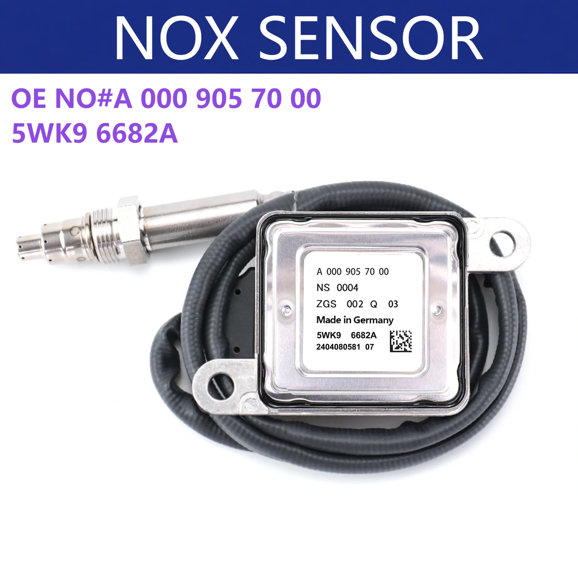 

5WK96682A A0009057000 New Nitrogen Oxygen Sensor Top Quality NOx Sensor for Mercedes Benz W222 W447 R172 X253 X222 Truck Parts