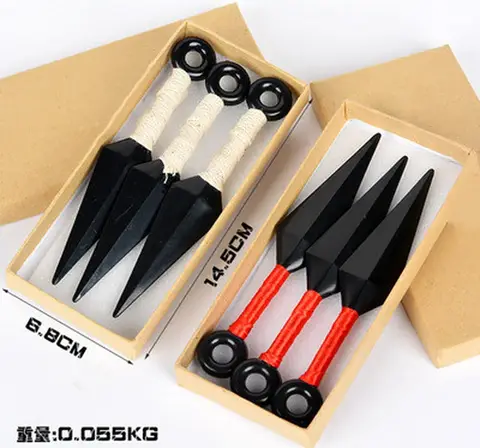 애니메이션 코노하 닌자 카카시 코스프레 코스튬 소품, 쿠나이 나이프 무기 갑옷, 어린이 성인 투척 액세서리, 3 개/세트