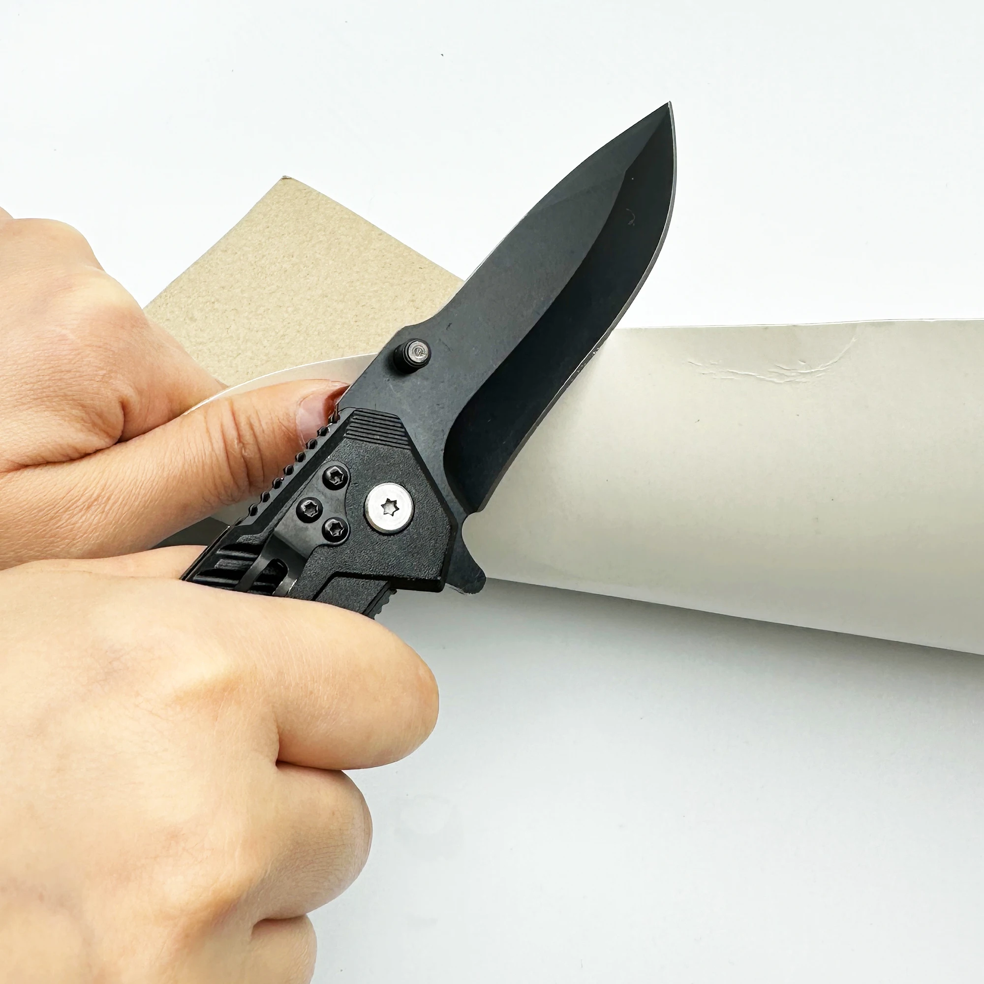 Multi functional and convenient household folding knife EDC pocket knife is suitable for outdoor fishing, survival and hunting image 3