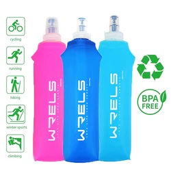 500ml foldable sports TPU material silicone mouthpiece easy to carry soft kettle