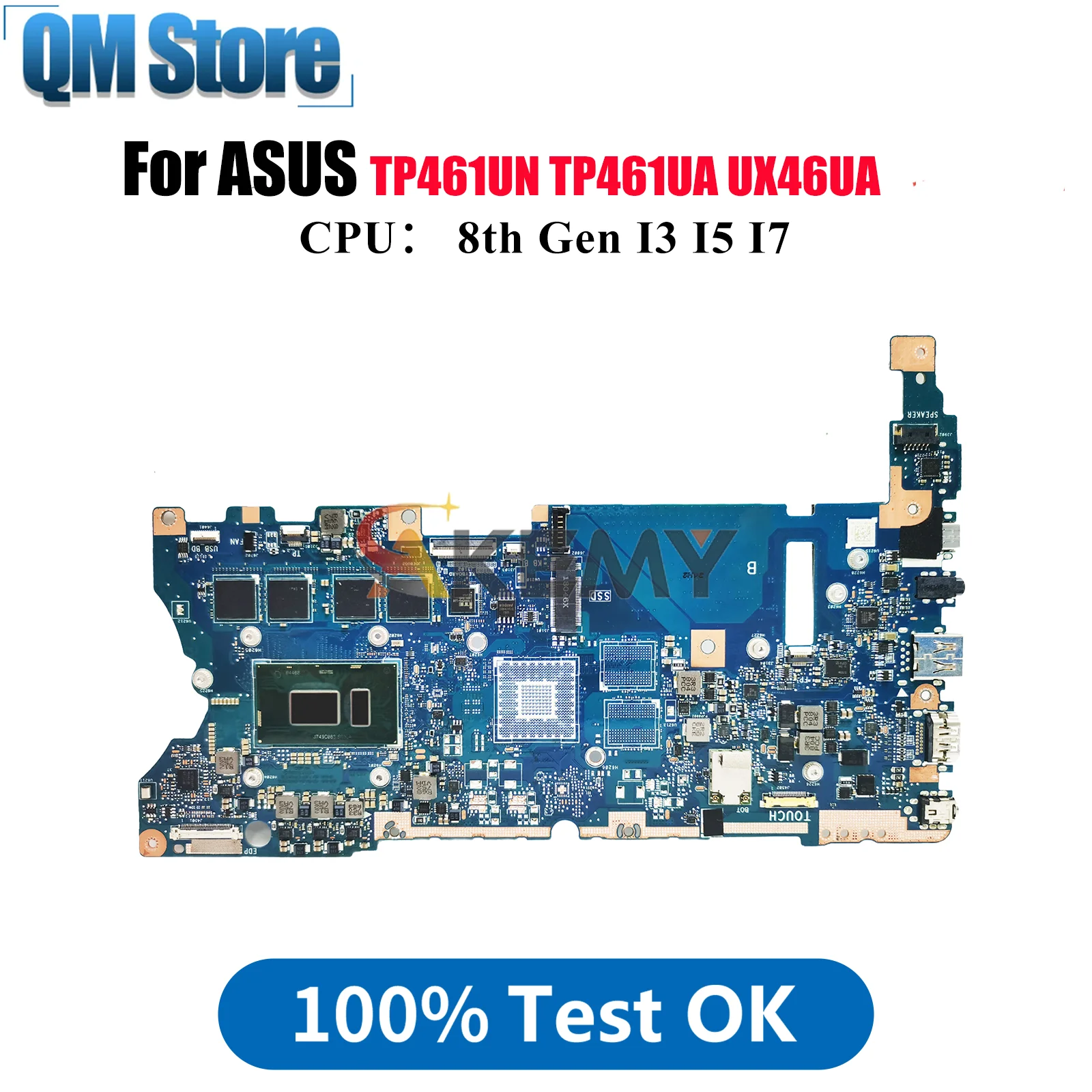 

UX461UA Материнская плата для ноутбука ASUS ZenBook UX461 UX46UN TP461UN UX46UA TP461UA Материнская плата с процессором I3 I5 I7 100% тестирование OK stk