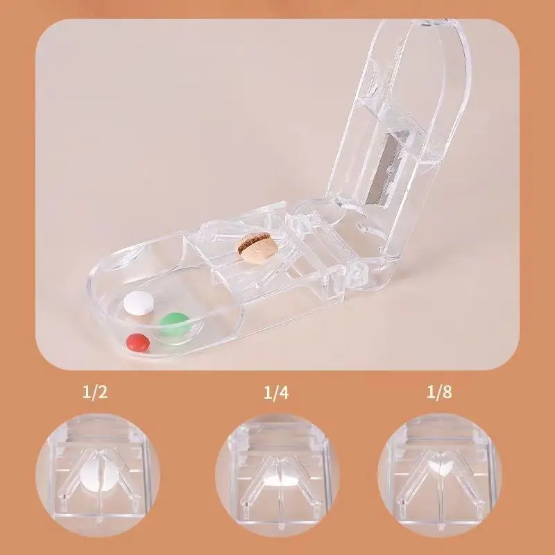Portable Mini Medicine Box for Storing Subpackage Boxes, Tablet Splitters, Portable Pill Cutters, Medicine Boxes, Seven Days A