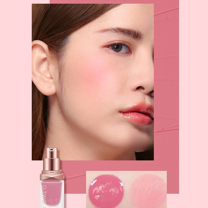 

15ml Natural dazzling liquid blush enhance complexion silky delicate rouge blush beauty makeup