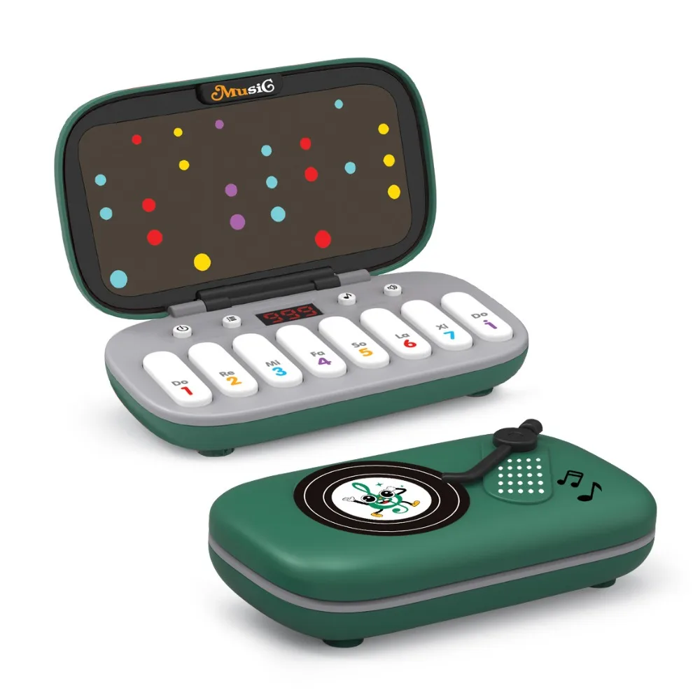 

Музыкальная игровая консоль Rhythm Master с 7 режимами, мини-электронная клавиатура для снятия стресса, портативное пианино Монтессори на батарейках