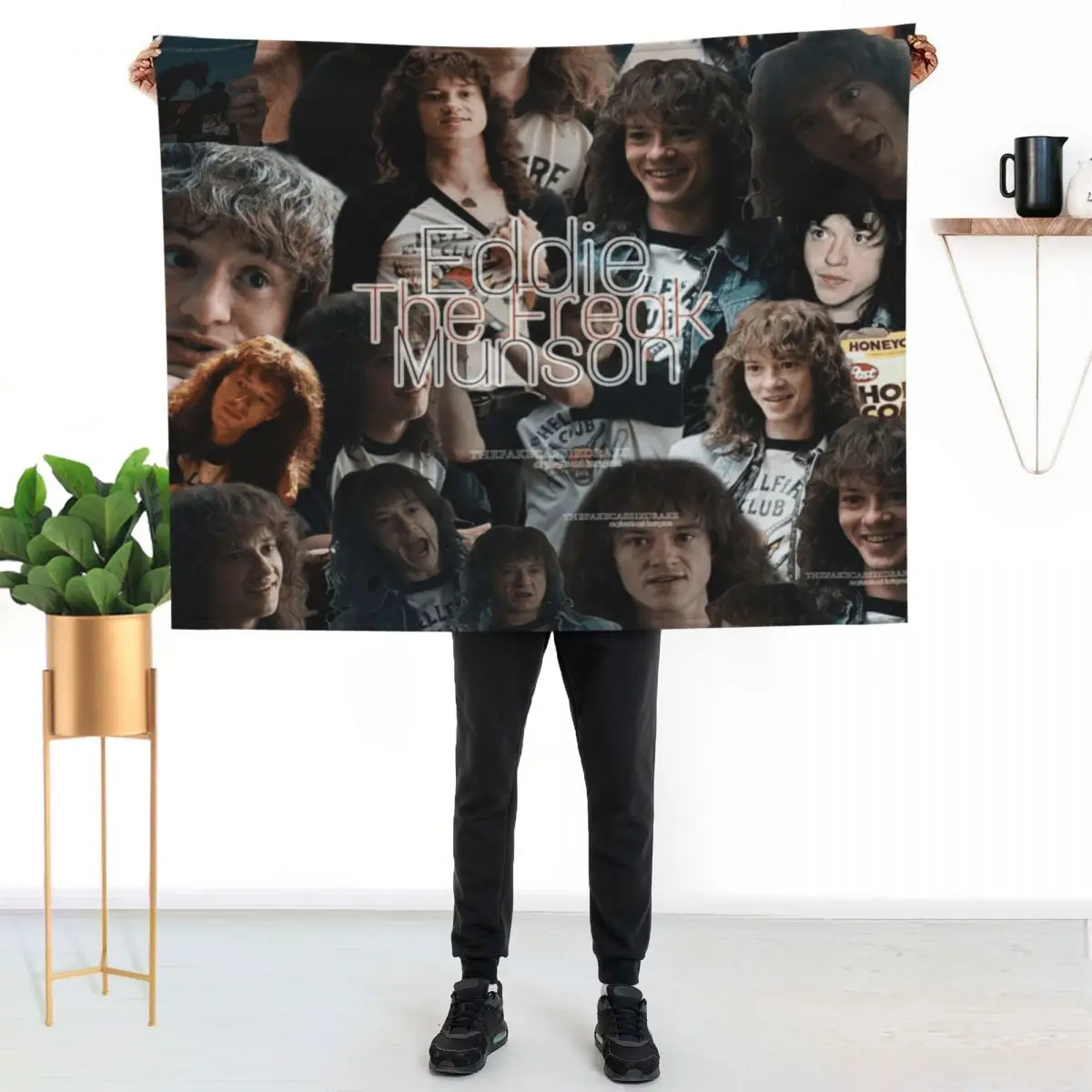 joseph quinn collage Throw Blanket Summer Beddings Plush heavy to sleep wednesday halloween Hair Blankets