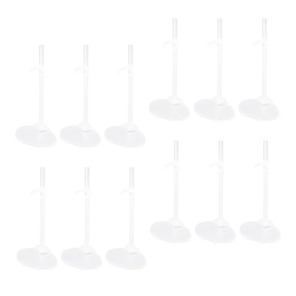 12 Pcs Adjustable Shelf Brackets Display Stand Shelves Movable Clear Girls Toys