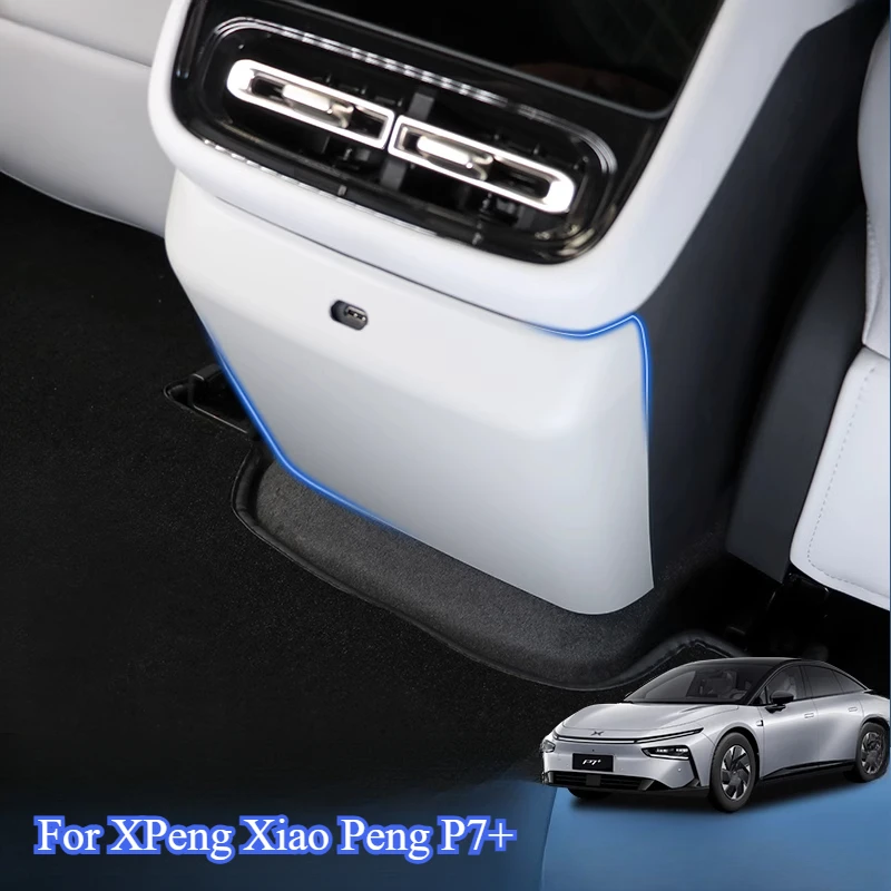 

Для XPeng Xiao Peng P7 + задняя вентиляционная панель, защита от ударов, автомобильный кондиционер, противоударная накладка, защита от царапин
