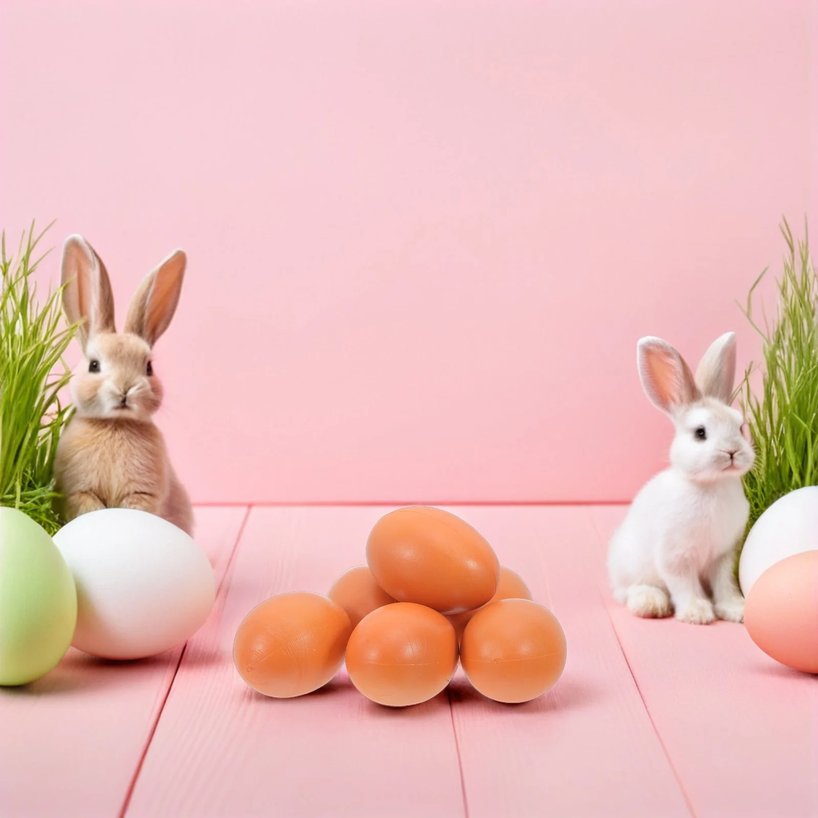 

6pcs Faux Easter Crafts Diy Unfinished Plastic Eggs For Painting Decor Montessori Egg Kids Art Projects Smooth Fake Chicken Eggs