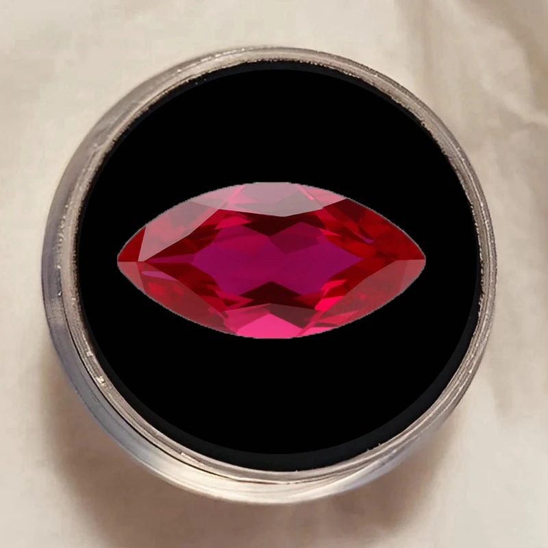 

Premium Ruby Marquise Cut 10x20mm Mohs Hardness Gems UV Test Ruby for Jewelry Making Ring/Pendant/Collection DIY Stone