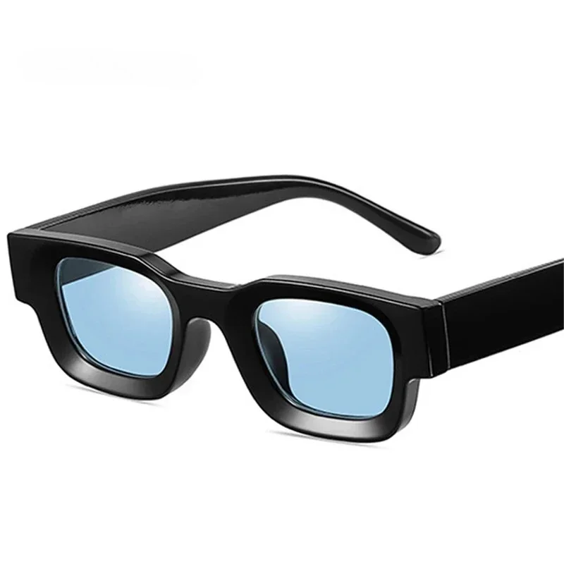 

Brand Design SO&EI Ins Fashion Retro Punk Shadow UV400 Men's Sunglasses Fashion Leisure Small Square Polarized Sunglasses Women