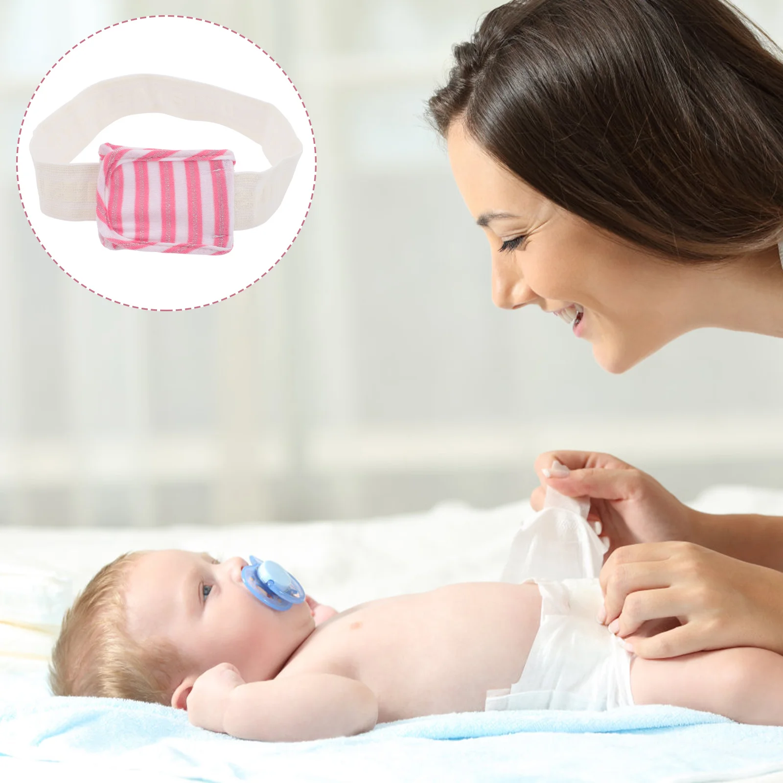 18 قطعة أحزمة تثبيت الحفاضات حفاضات الطفل الربط أبازيم قابل للتعديل حزام حفاضات مرن مستلزمات الطفل تثبيت الراحة #2